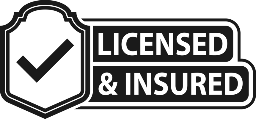 Lp 142 licensed and insured label official license and insurance a guarantee of quality and safety png